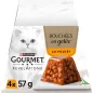 Bouchées en Gelée au Poulet Avec Morceaux 4x57gr - Gourmet Bouchées en Gelée au Poulet Avec Morceaux 4x57gr - Gourmet