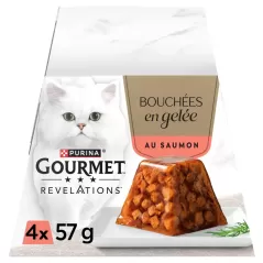 Bouchées en Gelée au Poulet Avec Morceaux 4x57gr - Gourmet - 3,99 € - Purina - 8445291446991 - Ornibird SRL