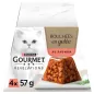Bouchées en Gelée pour Chat au Saumon Avec Morceaux 4x57gr - Gourmet