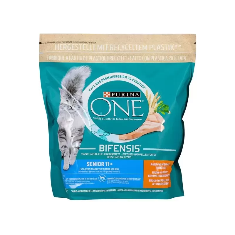 Croquettes au poulet & céréales pour chat sénior 11 ans+ 1,5kg - One Croquettes au poulet & céréales pour chat sénior 11 ans+ 1,5kg - One