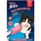 Deli Moments friandises liquides pour chat Saveur Saumon 4x10gr - Felix Deli Moments friandises liquides pour chat Saveur Saumon 4x10gr - Felix