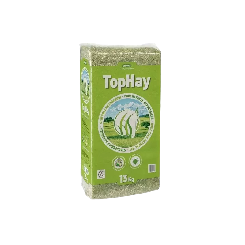 TopHay Foin Naturel Dépoussiéré 13kg - Jopack