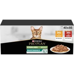 Sterilised Adult Maintenance - Bœuf/Poulet 40x85gr - Pro Plan - 54,99 € - Purina - 8445291151581 - Ornibird SRL
