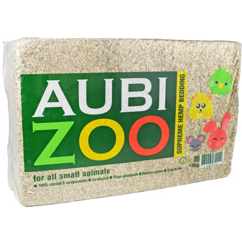Paille de chanvre 15kg - Aubi Zoo