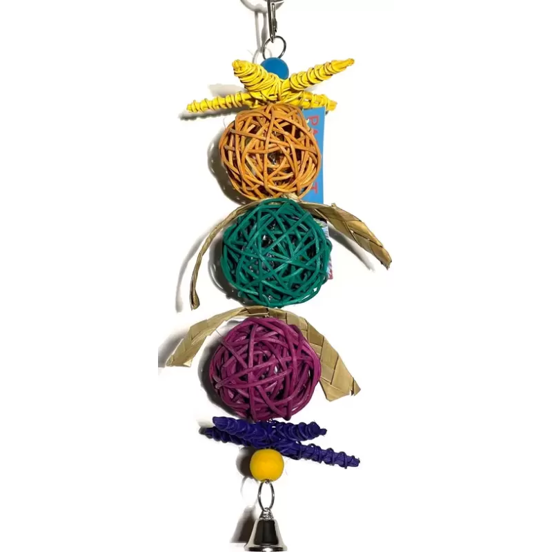 Jouet Perroquet Etoiles & Boules 29x13x13 - Parrots & Toys