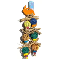 Boules de déchiquetage triples 40x7cm - Petlala - 9,25 € - PETLALA - 7439606647631 - Ornibird SRL