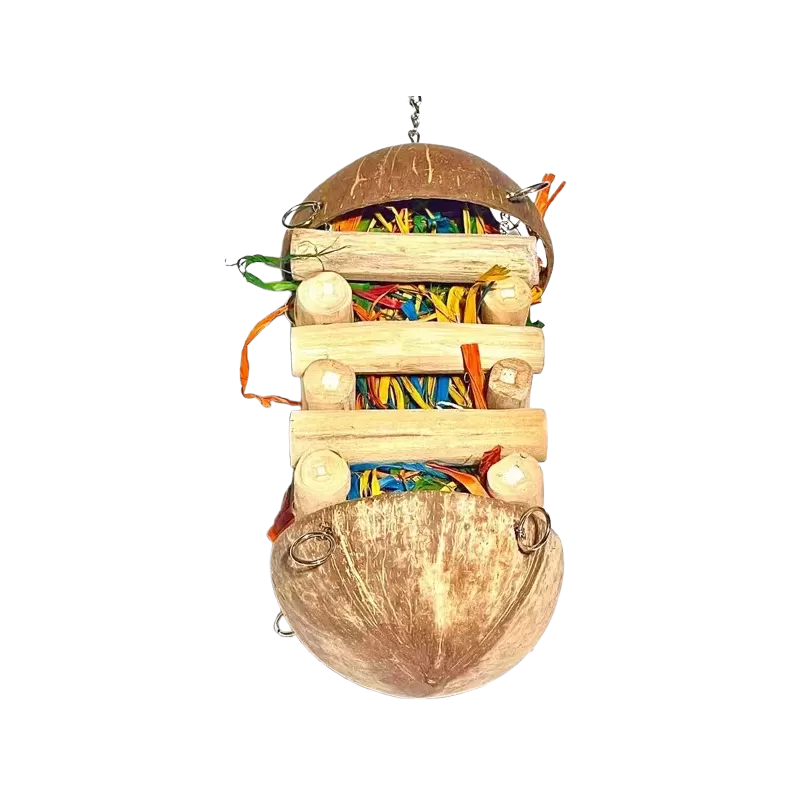 Jouet Perroquet Natural Baffle M 13x13x34cm - Parrots & Toys Jouet Perroquet Natural Baffle M 13x13x34cm - Parrots & Toys