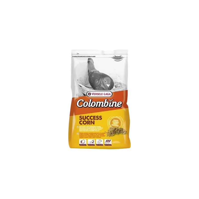 Colombine Success-Corn 15kg - Granulé protéiné extrudé pour période d'élevage et de mue - Versele-Laga Colombine Success-Corn 15kg - Granulé protéiné extrudé pour période d'élevage et de mue - Versele-Laga