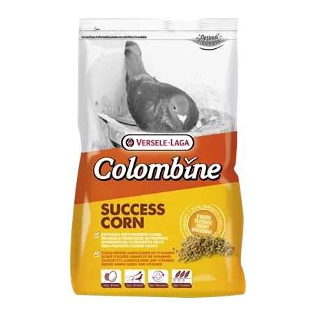 Colombine Success-Corn 15kg - Granulé protéiné extrudé pour période d'élevage et de mue - Versele-Laga à 28,10 € - Versele-La...