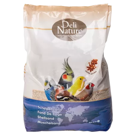 Fond de cage brun 5kg - Deli Nature à 2,80 € - Deli Nature - 023080 - Graviers
