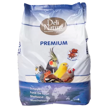 Fond de cage Premium blanc 5kg - Deli Nature à 3,20 € - Deli Nature - 023081 - Graviers