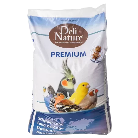 Fond de cage Premium blanc 20kg - Deli Nature à 9,55 € - Deli Nature - 023602 - Graviers