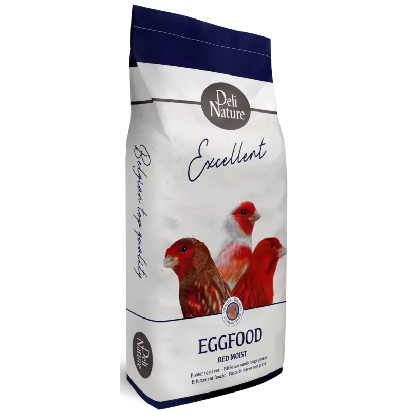 Patée aux oeufs rouge grasse 10kg - Deli Nature