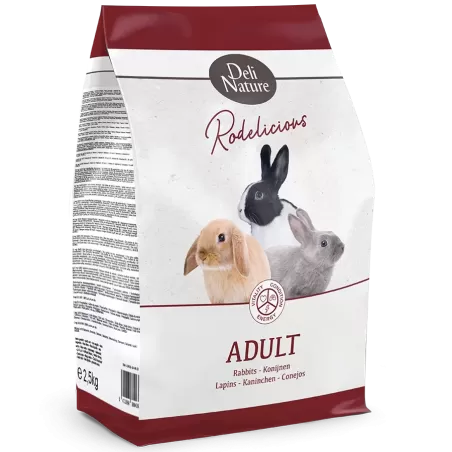 Rodelicious Lapins Adult 2,5kg - Deli Nature à 9,95 € - Deli Nature - 029532 - Alimentation principale