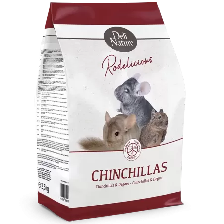 Rodelicious Chinchillas 2,5kg - Deli Nature à 10,50 € - Deli Nature - 029539 - Alimentation principale