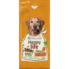 Happy Life - Adult Beef 12,5kg aliment varié au goût boeuf à 40,55 € - Versele-Laga - 431094 - Happy Life
