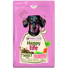 Happy Life - Adult Mini Lamb 2,5kg aliment varié à l'agneau pour petits chiens à 10,15 € - Versele-Laga - 431046 - Happy Life