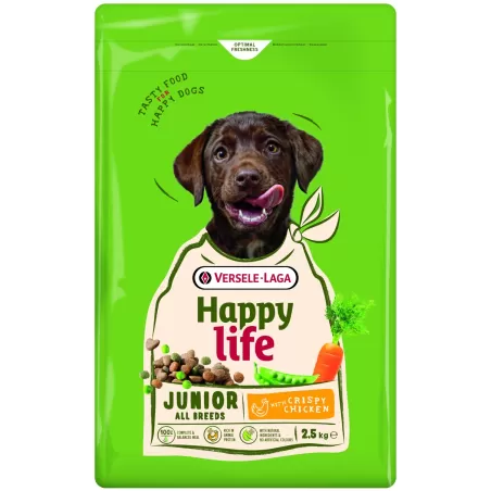 Happy Life - Junior Chicken 2,5kg aliment équilibré au poulet pour chiots en croissance à 10,65 € - Versele-Laga - 431090 - H...