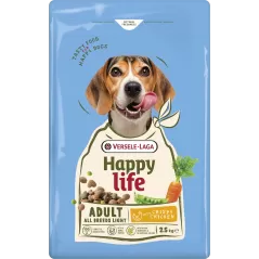 Happy Life - Adult Light Chicken 12,5kg aliment varié au poulet pour chien en surpoids à 42,55 € - Versele-Laga - 431197 - Ha...