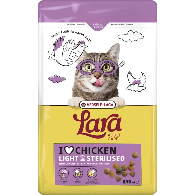 Lara Adult Care Light Sterilised avec poulet 950gr Lara Adult Care Light Sterilised avec poulet 950gr