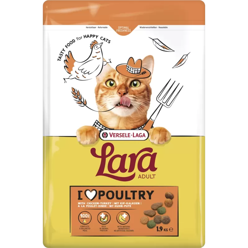 Lara Adult avec poulet et dinde 1,9kg Lara Adult avec poulet et dinde 1,9kg