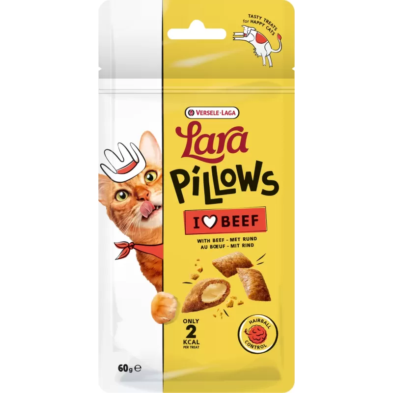 Lara Pillows au boeuf Hairball Control Treats 60gr Lara Pillows au boeuf Hairball Control Treats 60gr