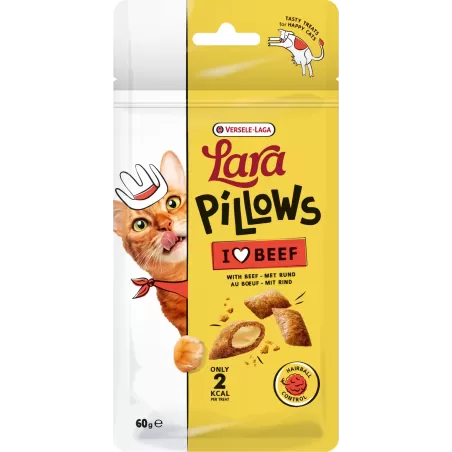 Lara Pillows au boeuf Hairball Control Treats 60gr à 2,50 € - Versele-Laga - 444002 - Snacks