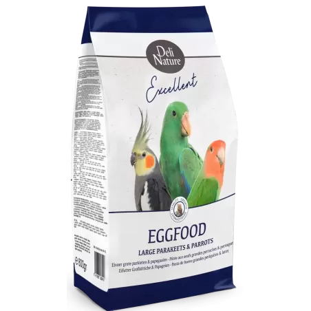 Patée aux oeufs grasse grandes perruches et perroquets 800gr - Deli Nature à 5,80 € - Deli Nature - 040514-1 - Deli-Nature