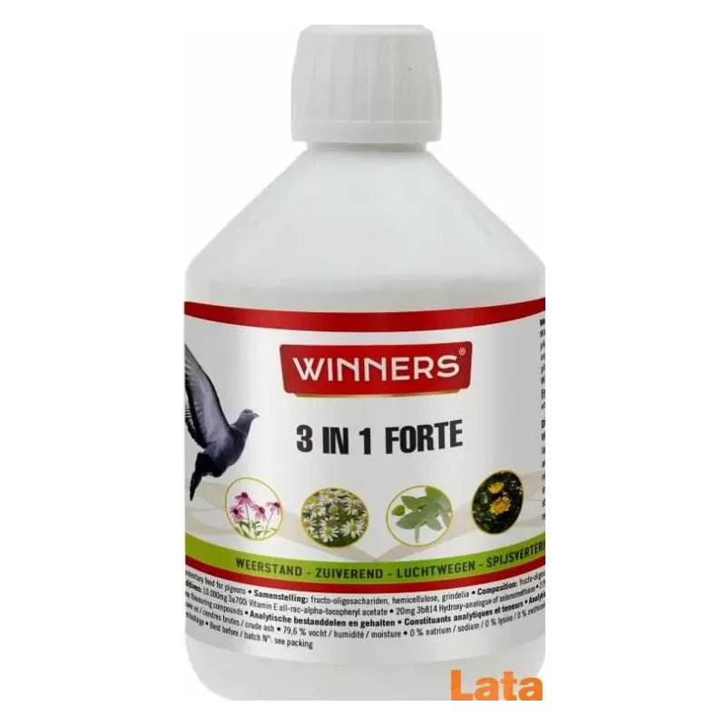 3 in 1 Forte - Résistance, purification, respiratoire, digestion 450ml - Winners 3 in 1 Forte - Résistance, purification, respiratoire, digestion 450ml - Winners