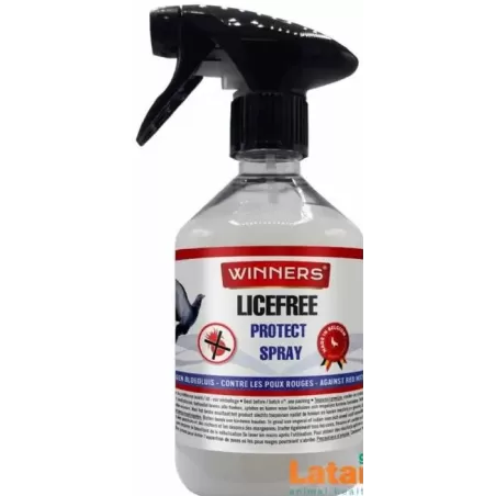 Licefree Protect Spray - prévention mécanique et la lutte contre des acariens au pigeonnier 500ml - Winners à 11,40 € - Winne...