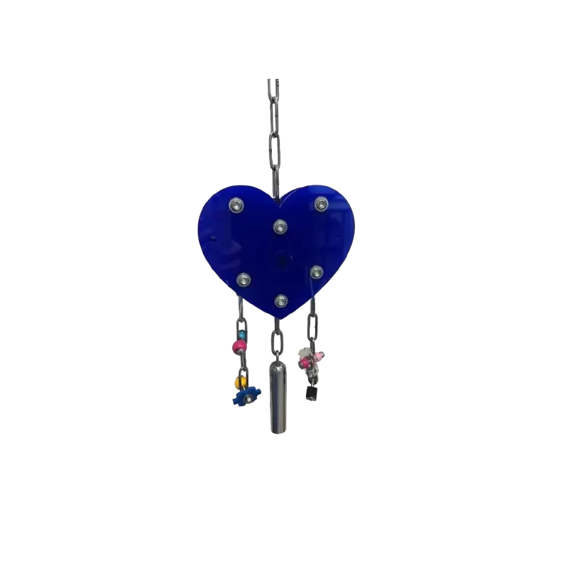 Jouet Perroquet Coeur En Acrylique Bleu M - Parrots & Toys Jouet Perroquet Coeur En Acrylique Bleu M - Parrots & Toys