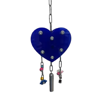 Jouet Perroquet Coeur En Acrylique Bleu M - Parrots & Toys à 45,90 € - Vogelhof - Parrots & Toys - AC40-HARTJE-M - Jouets