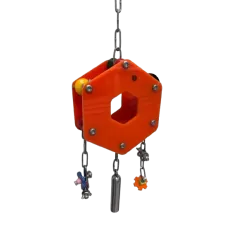 Jouet Perroquet Hexagone En Acrylique Orange M - Parrots & Toys à 48,00 € - Vogelhof - Parrots & Toys - AC95-HEXAGOON-M - Jouets