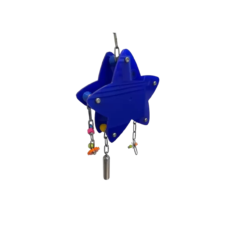 Jouet Perroquet Etoile En Acrylique Bleu L - Parrots & Toys Jouet Perroquet Etoile En Acrylique Bleu L - Parrots & Toys