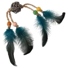 Jouet Pour Chat Hochet en Bois avec Plumes et Grelot - Gigwi à 7,20 € - Gigwi - GIG/7275 - Souris et peluche