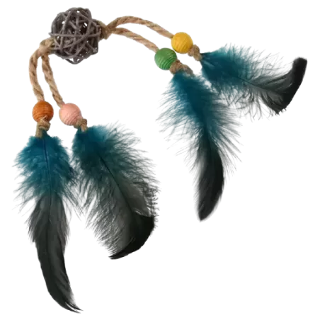 Jouet Pour Chat Hochet en Bois avec Plumes et Grelot - Gigwi à 7,20 € - Gigwi - GIG/7275 - Souris et peluche
