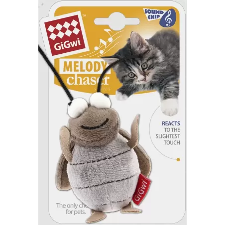 Jouet Pour Chat Criquet Mélody Gris - Gigwi à 11,95 € - Gigwi - GIG/7021 - Souris et peluche