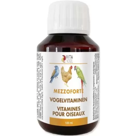 Mezzoforte Vitamines d'Oiseau 100ml - Benelux à 7,45 € - Kinlys - M100 - Vitamines et Compléments
