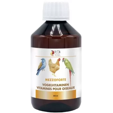 Mezzoforte Vitamines d'Oiseau 250ml - Benelux à 10,45 € - Kinlys - M250 - Vitamines et Compléments