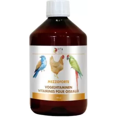 Mezzoforte Vitamines d'Oiseau 500ml - Benelux à 17,95 € - Kinlys - M500 - Vitamines et Compléments