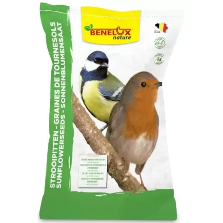 Graines de Tournesol Ardenais 15kg - Benelux à 26,95 € - Kinlys - 1175001 - Oiseaux de la nature