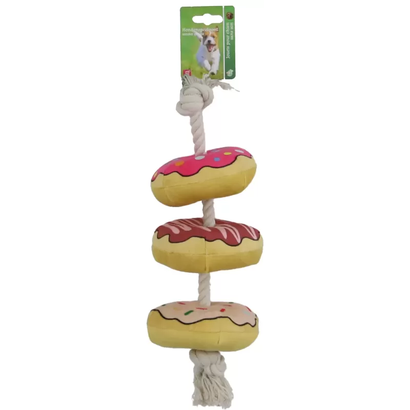 Jouet en peluche pour chien Donuts Couineur 40cm - Gebr. De Boon