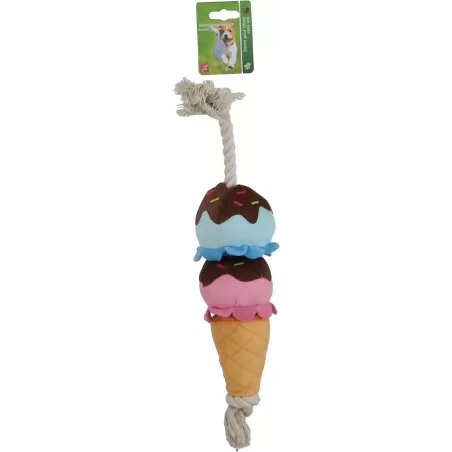 Jouet en peluche pour chien Cornet de glace Couineur 40cm - Gebr. De Boon à 9,95 € - Gebr. de Boon - 0205497 - Jouets en peluche