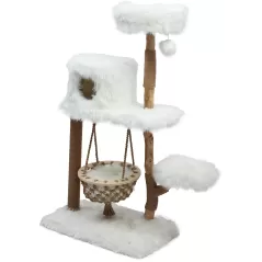 Arbre à Chats Populus 154cm Blanc polaire - Gebr. De Boon à 329,99 € - Gebr. de Boon - 0210904 - Arbre à chat & griffoir