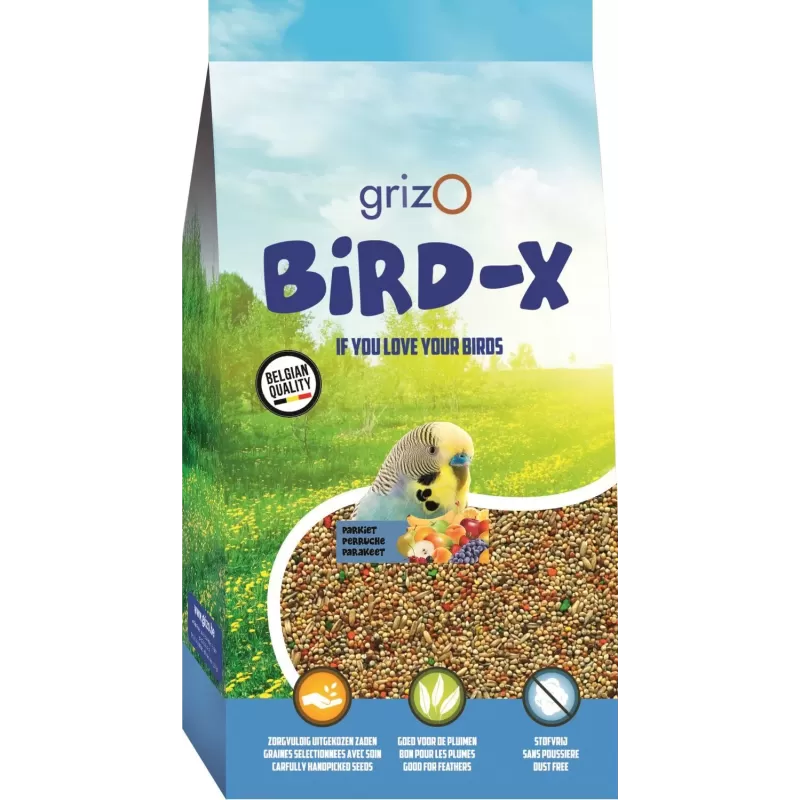 Bird-X Perruche avec Fruits 20kg - Grizo