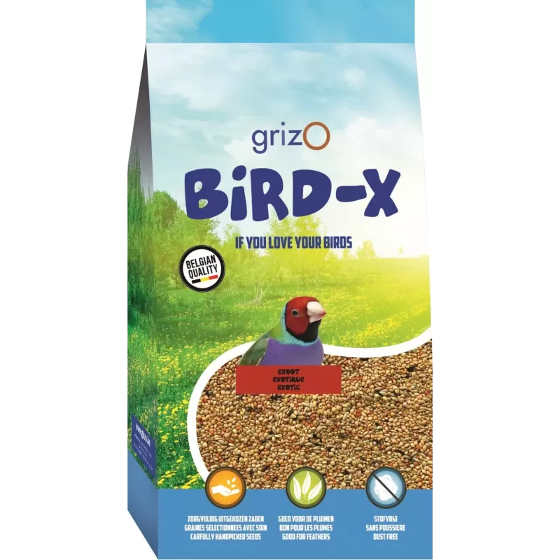 Bird-X Exotique 2,5kg - Grizo Bird-X Exotique 2,5kg - Grizo