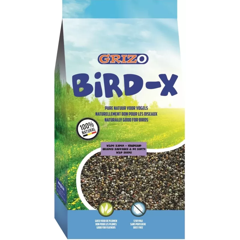 Bird-X Graines Sauvages / De Santé 4kg - Grizo Bird-X Graines Sauvages / De Santé 4kg - Grizo