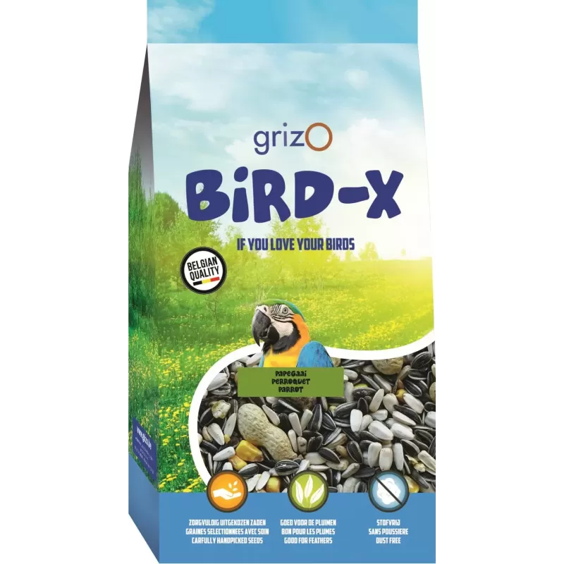 Bird-X Perroquets Eco 12,5kg - Grizo Bird-X Perroquets Eco 12,5kg - Grizo