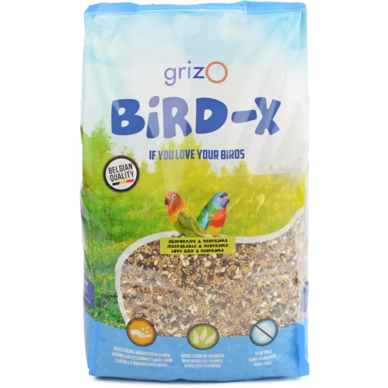 Bird-X Inséparable & Neophema 5kg - Grizo Bird-X Inséparable & Neophema 5kg - Grizo