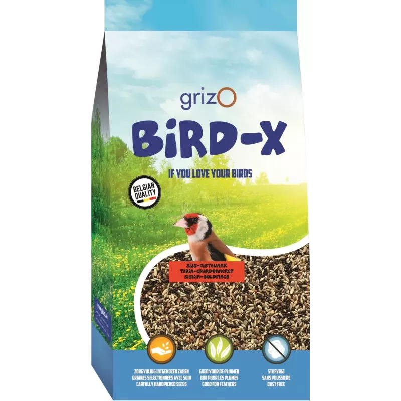 Bird-X Tarin Chardonneret 5kg - Grizo Bird-X Tarin Chardonneret 5kg - Grizo